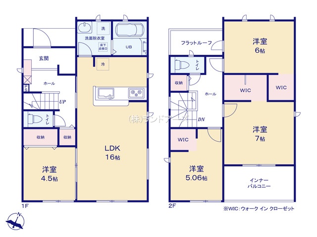 一宮市今伊勢町本神戸字筋替（戸建）01（建売・4LDK・3,480万円）の間取り図