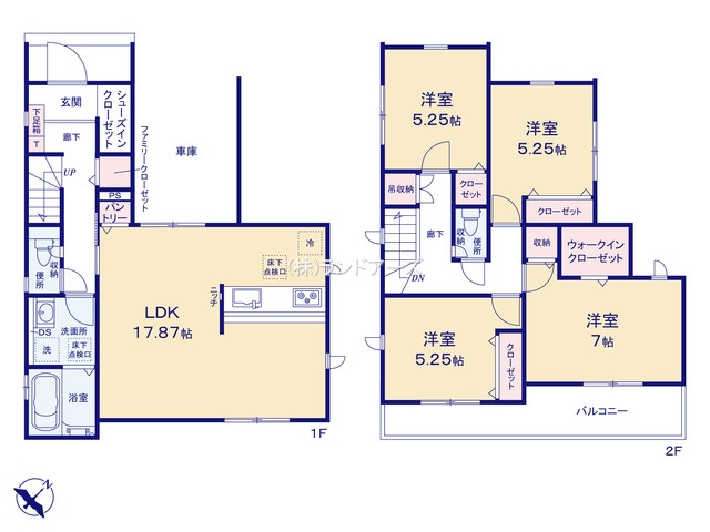 西春日井郡豊山町大字青山字東栄（戸建）01（建売・4LDK・3,100万円）の間取り図