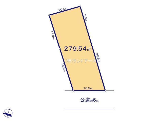 名古屋市守山区下志段味1丁目(土地)(・・2,880万円)の間取り図