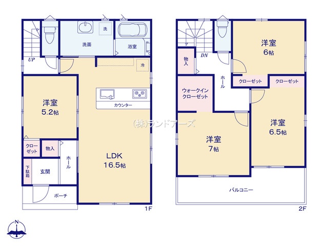一宮市馬見塚字北出（戸建）（建売・4LDK・3,290万円）の間取り図
