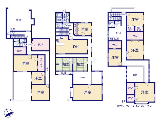 大府市桃山町1丁目(中古戸建・11LDK・7,680万円)の間取り図