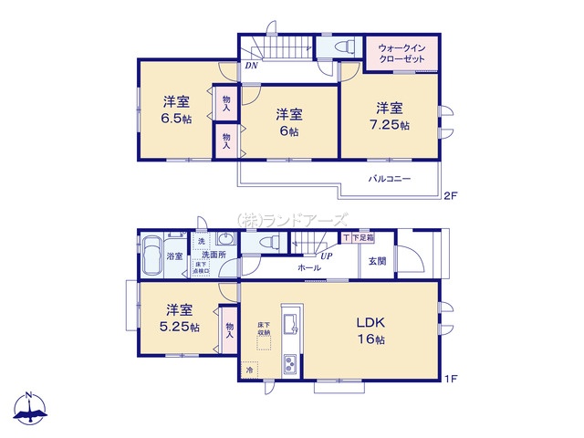 西春日井郡豊山町大字豊場（戸建）A（建売・4LDK・3,690万円）の間取り図