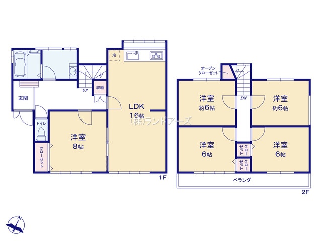 弥富市川平(中古戸建)(中古戸建・ 5LDK・1,650万円)の間取り図