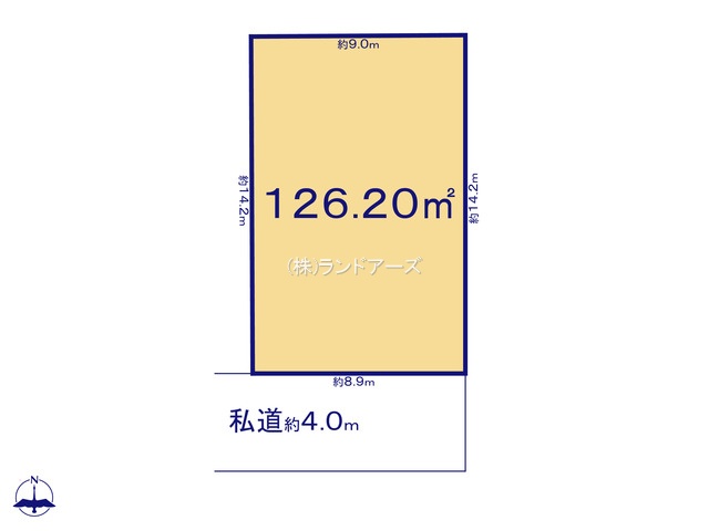 一宮市開明字杁先（土地）（・・690万円）の間取り図