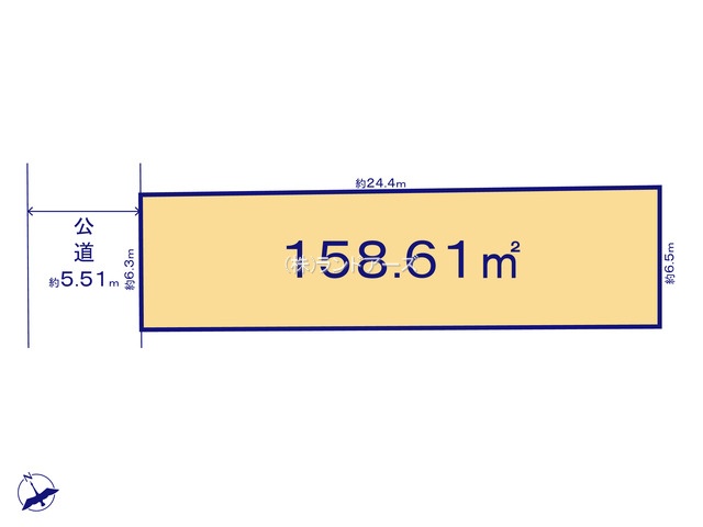 江南市古知野町本郷（土地）03（・・2,950万円）の間取り図