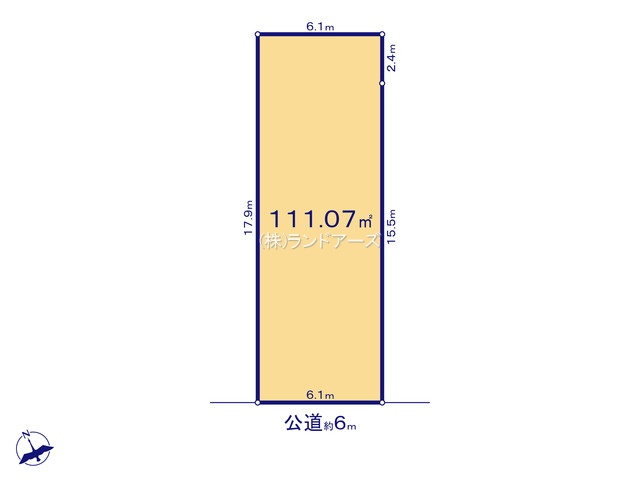 安城市美園町1丁目（土地）L（・・2,990万円）の間取り図