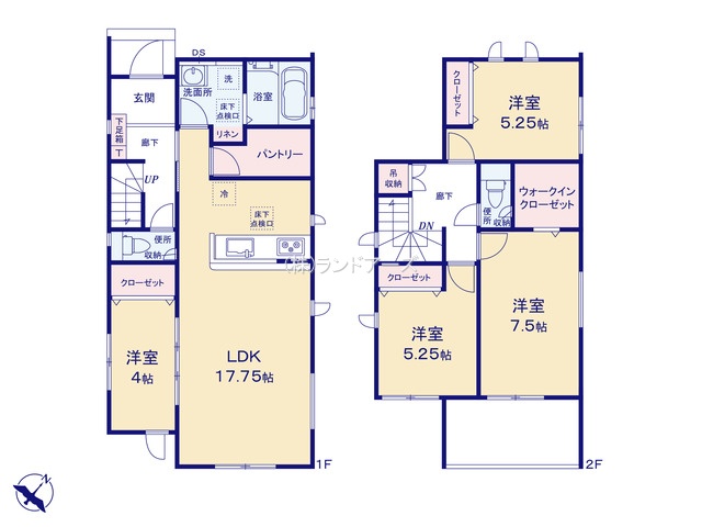 碧南市日進町4丁目（戸建）03（建売・4LDK・3,080万円）の間取り図