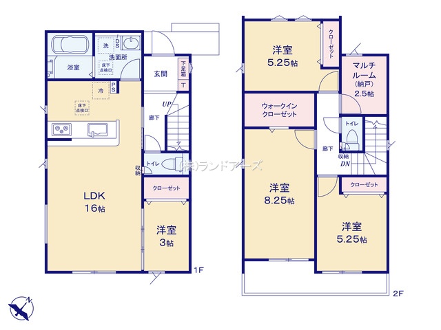名古屋市天白区平針南Ⅱ2（建売・4LDK・ 4,734万円）の間取り図
