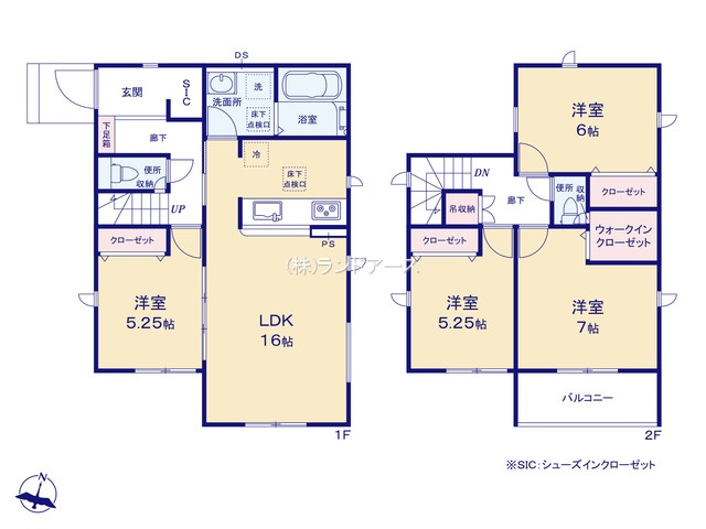 名古屋市守山区大字上志段味字東谷(戸建)10(建売・4LDK・3,394万円)の間取り図