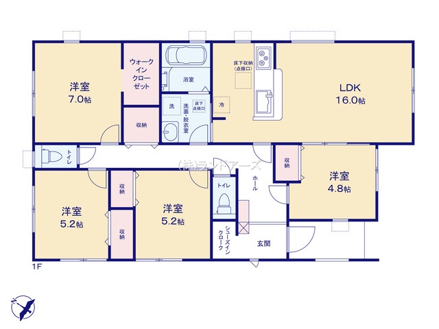 碧南市川端町1丁目（戸建）01（建売・4LDK・2,940万円）の間取り図