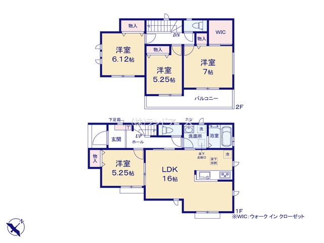 瀬戸市小空町(戸建)A(建売・4LDK・2,590万円)の間取り図