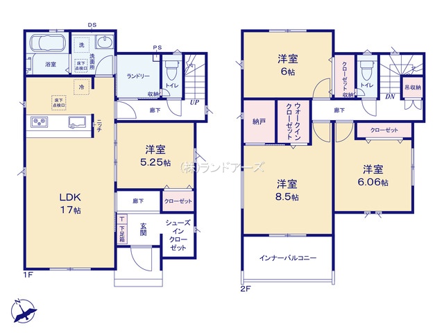 清須市中河原（戸建）04（建売・4LDK・3,499.5万円）の間取り図