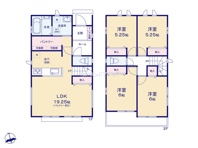 瀬戸市東吉田町(戸建)D(建売・4LDK・3,290万円)の間取り図