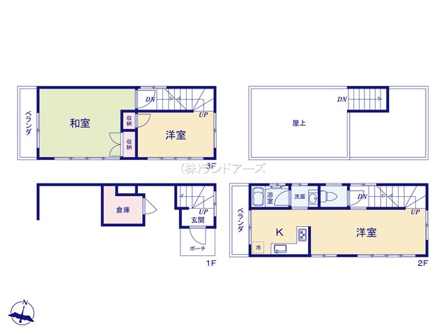 名古屋市昭和区北山本町(中古戸建)(中古戸建・・1,580万円)の間取り図