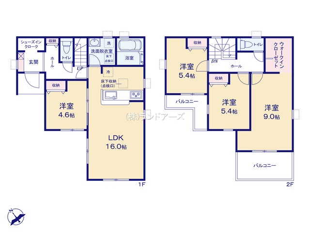 刈谷市井ケ谷町井田（戸建）04（建売・4LDK・4,080万円）の間取り図