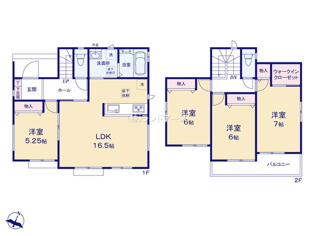 名古屋市南区三条（建売・ 4LDK・4,290万円）の間取り図
