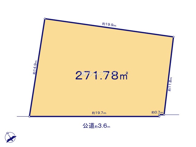 碧南市千福町2丁目（土地）（・・2,480万円）の間取り図
