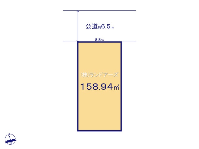 名古屋市天白区向が丘3丁目（土地）02（・・3,360万円）の間取り図