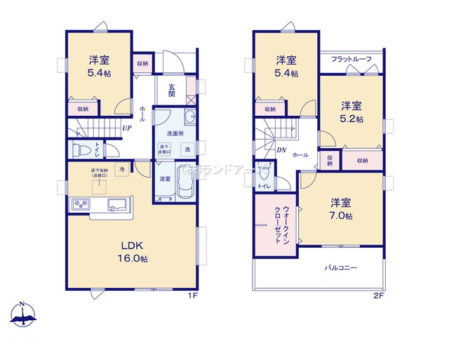 犬山市大字橋爪字末友（戸建）03（建売・4LDK・3,140万円）の間取り図