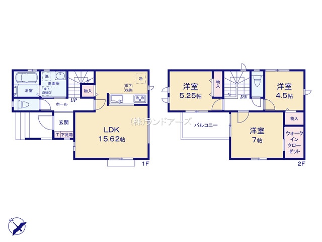 名古屋市守山区緑ヶ丘A(建売・ 3LDK・3,590万円)の間取り図