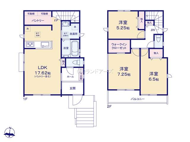 名古屋市緑区黒沢台(建売・3LDK・4,690万円)の間取り図