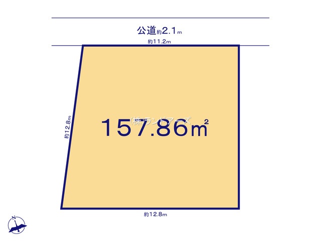 一宮市小信中島字宮前（土地）A（・・480万円）の間取り図