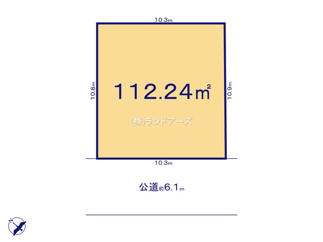 清須市廻間3丁目（土地）01（・・1,799万円）の間取り図