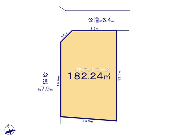 名古屋市天白区西入町（土地）A（・・3,180万円）の間取り図