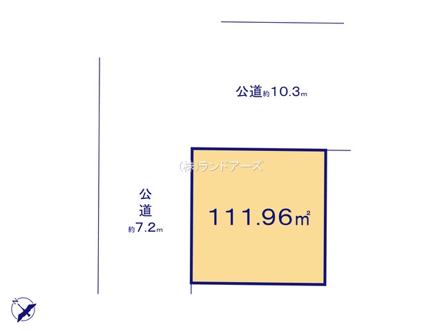 名古屋市中川区松葉町4丁目（土地）01（・・3,290万円）の間取り図