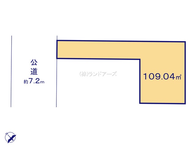 名古屋市中川区松葉町4丁目（土地）04（・・2,490万円）の間取り図