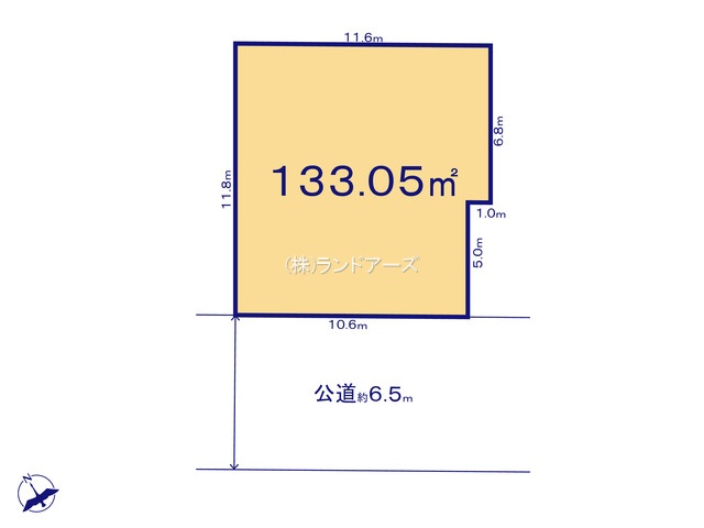 名古屋市名東区本郷1丁目（土地）01（・・4,900万円）の間取り図