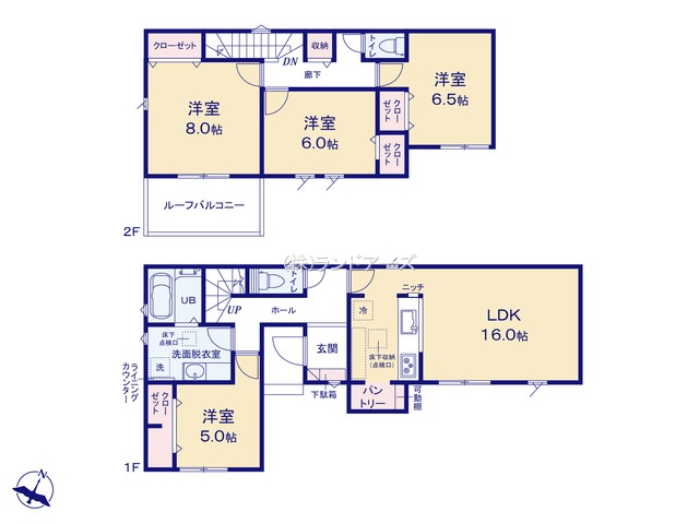 名古屋市港区船頭場1丁目(戸建)09(建売・4LDK・3,690万円)の間取り図