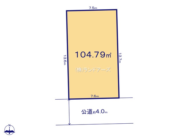 名古屋市北区光音寺町字野方（土地）01（・・2,600万円）の間取り図