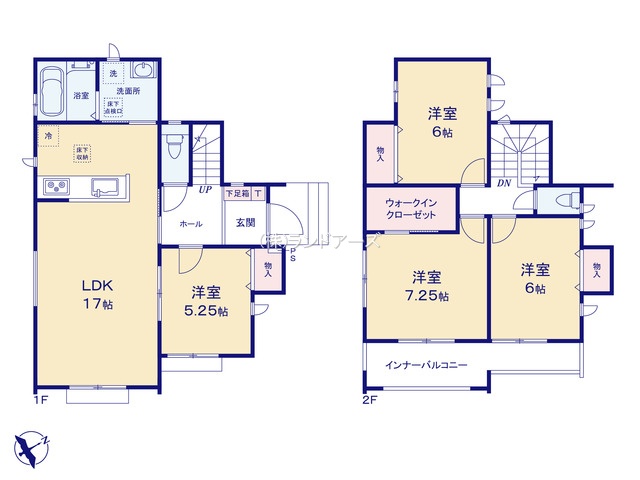 刈谷市松坂町2丁目（戸建）Aの間取り図