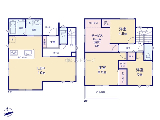 小牧市藤島町居屋敷(戸建)(建売・3LDK・2,999万円)の間取り図