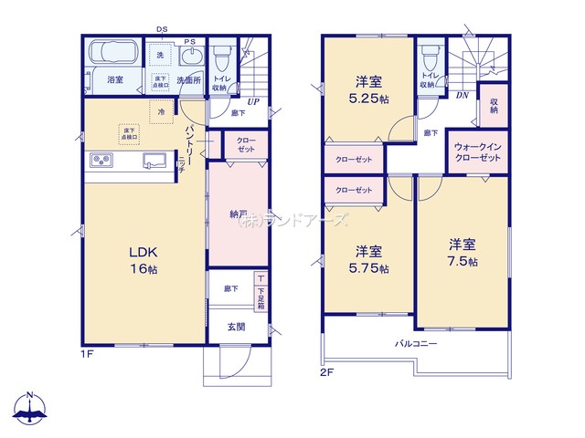 高浜市論地町1丁目（戸建）11（建売・3LDK・3,512万円）の間取り図