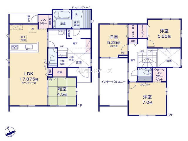 愛知郡東郷町清水3丁目(戸建)01(建売・4LDK・4,980万円)の間取り図