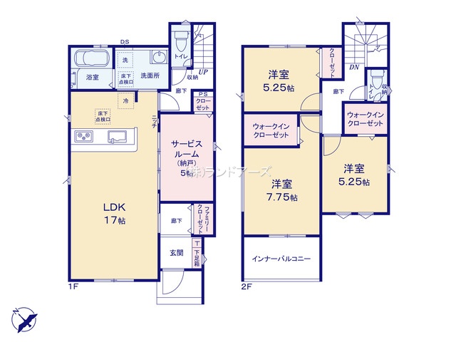 碧南市霞浦町2丁目（戸建）10（建売・3SLDK・2,680万円）の間取り図