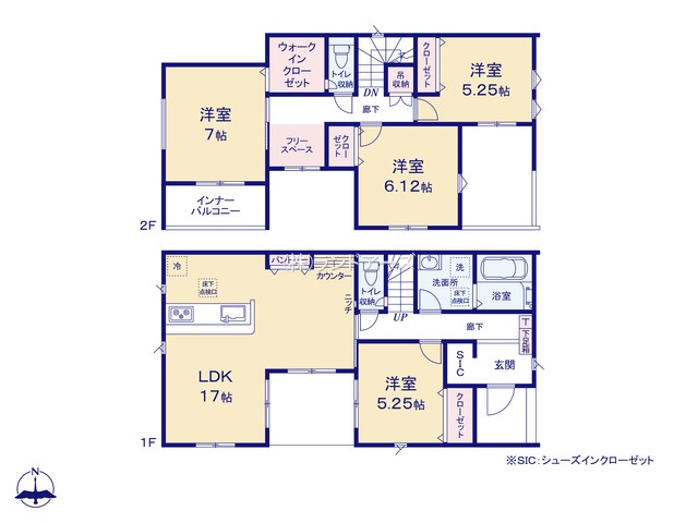 弥富市平島町西勘助（戸建）04の間取り図