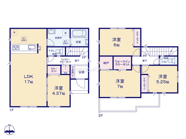 弥富市平島町西勘助（戸建）05の間取り図