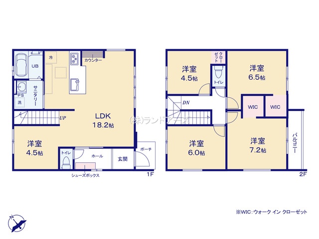 刈谷市泉田町北中浜（戸建）03（建売・4LDK・3,799万円）の間取り図