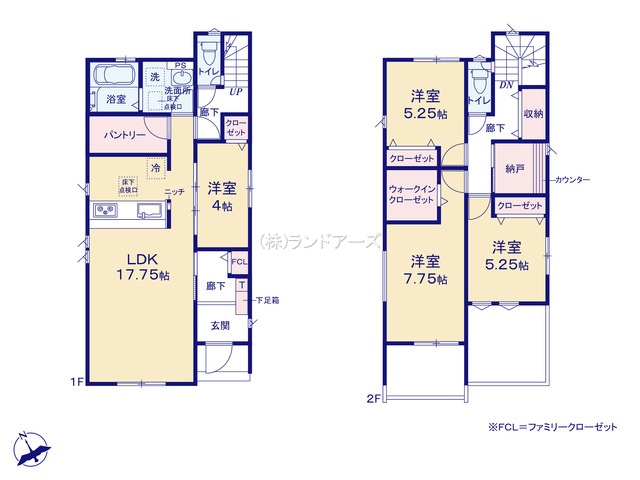 碧南市宮町4丁目（戸建）01（建売・4LDK・2,780万円）の間取り図