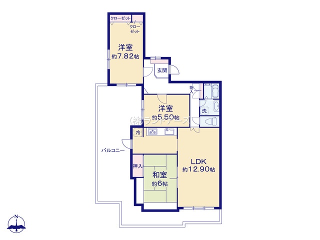シャトー小牧山（・・1,699万円）の間取り図