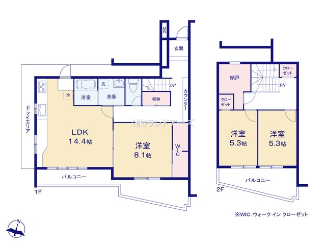 シティコーポ植園（・・2,498万円）の間取り図