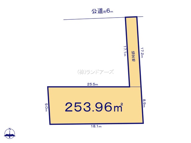 小牧市大字南外山(土地)A(・・2,780万円)の間取り図