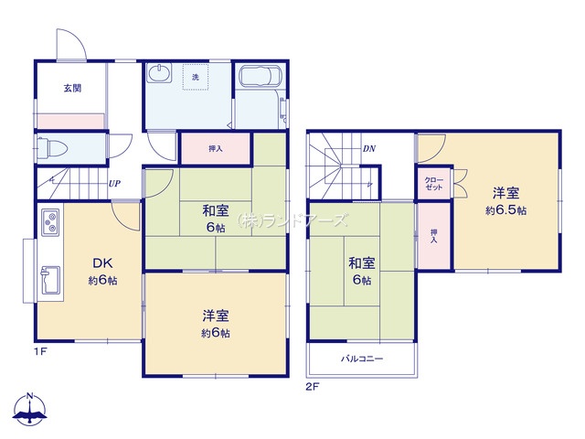 半田市旭町2丁目（中古戸建・・1,549万円）の間取り図