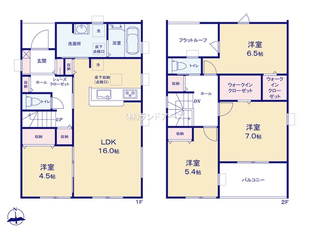 あま市森5丁目（戸建）01（建売・4LDK・2,980万円）の間取り図