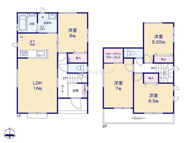 瀬戸市坂上町（戸建）A（建売・4LDK・2,890万円）の間取り図