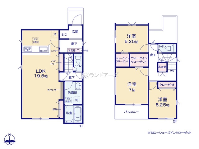 名古屋市守山区高島町Ⅲ2の間取り図