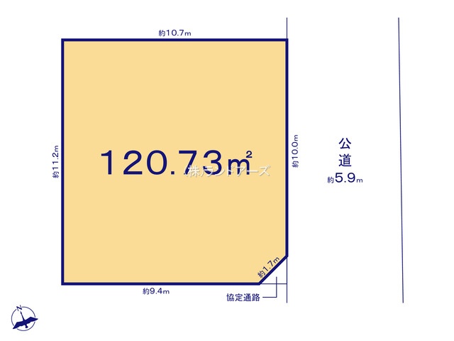 名古屋市港区東茶屋2丁目（土地）03の間取り図